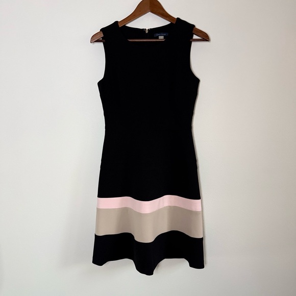 Tommy Hilfiger Dresses & Skirts - Tommy Hilfiger NWT Fit Flare Dress Size 4 Black Pink Work Wedding Guest